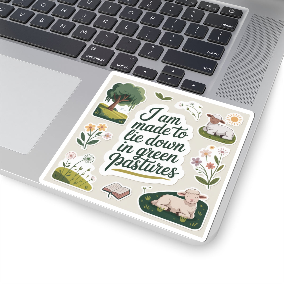 Nature-Inspired Kiss-Cut Stickers, Aesthetic Vinyl Decals for Laptops, Journals, Gifts, Botanical Art, Inspirational Quotes