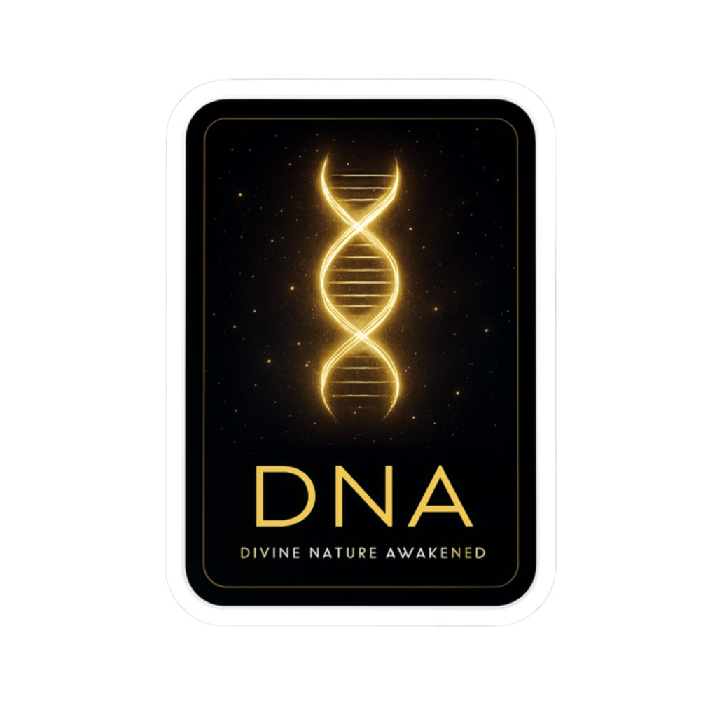 Divine Nature Awakened DNA Stickers - Inspirational Kiss-Cut Decals for Laptops & Journals