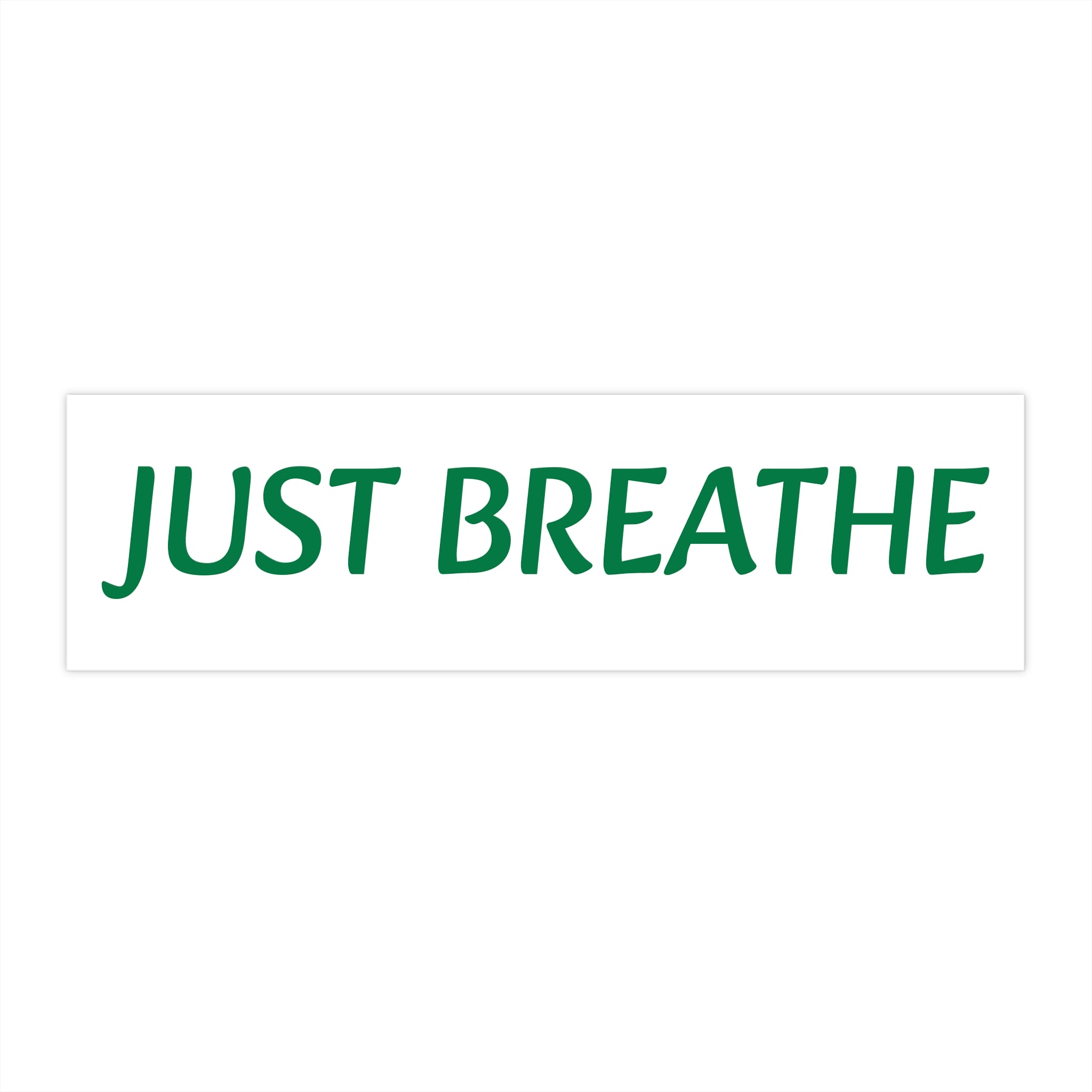 Inspirational Bumper Stickers, Just Breathe Car Decal, Motivational Sticker, Mindfulness Gift, Self-Care Reminder, Nature Lover Decor