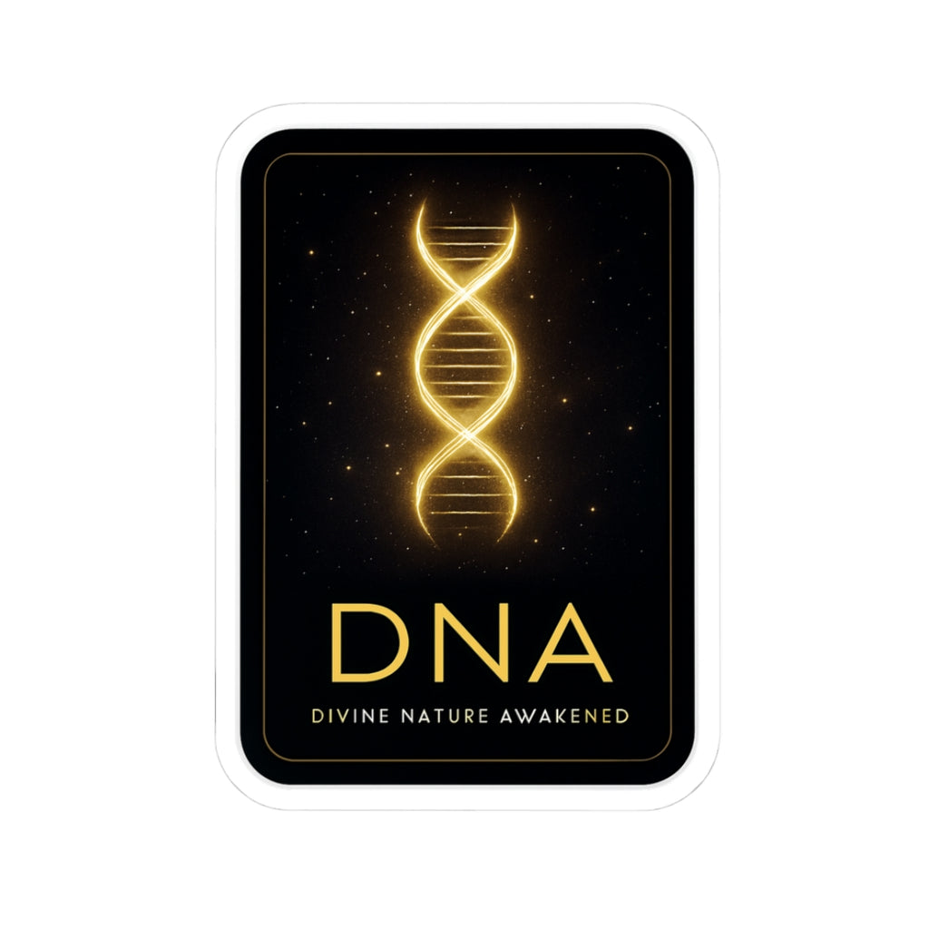 Divine Nature Awakened DNA Stickers - Inspirational Kiss-Cut Decals for Laptops & Journals