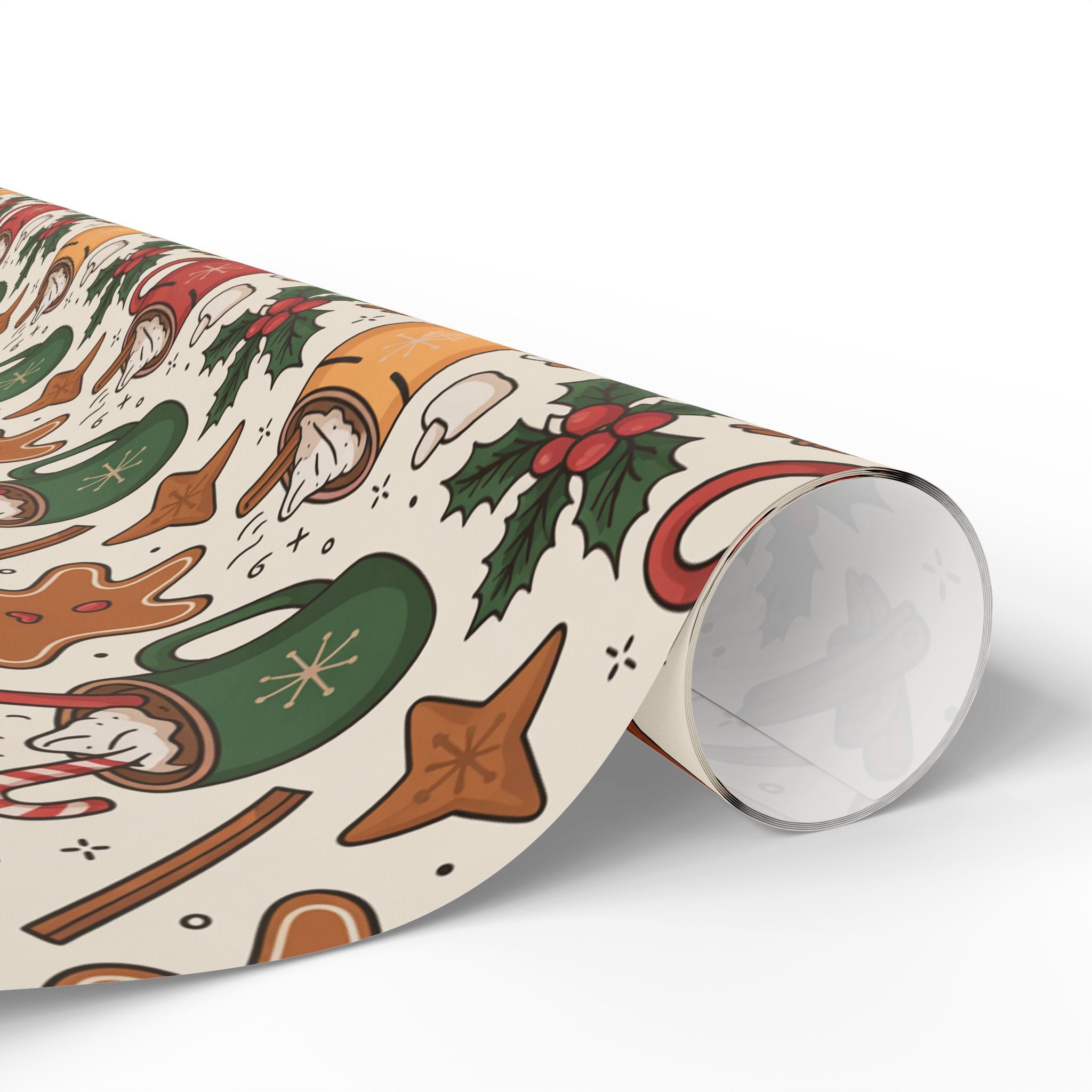 Christmas Themed Wrapping Paper - Festive Holiday Gift Wrap, Cute Wrapping Paper for Birthdays, Special Occasions, Eco-Friendly Options