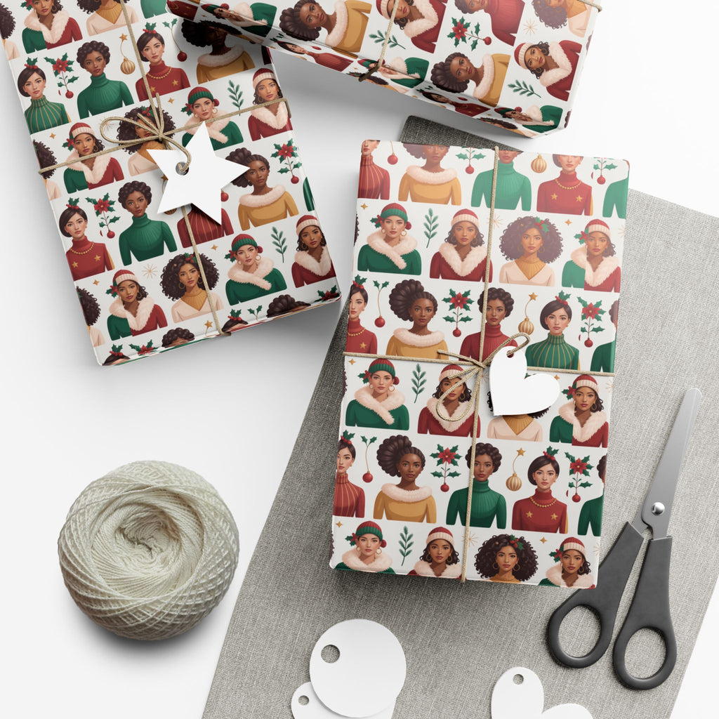 Festive Gift Wrap Paper for Holidays, Eco-Friendly Wrapping, Personalized Gift Wrap,Christmas, Birthdays, Artistic Wrapping Paper
