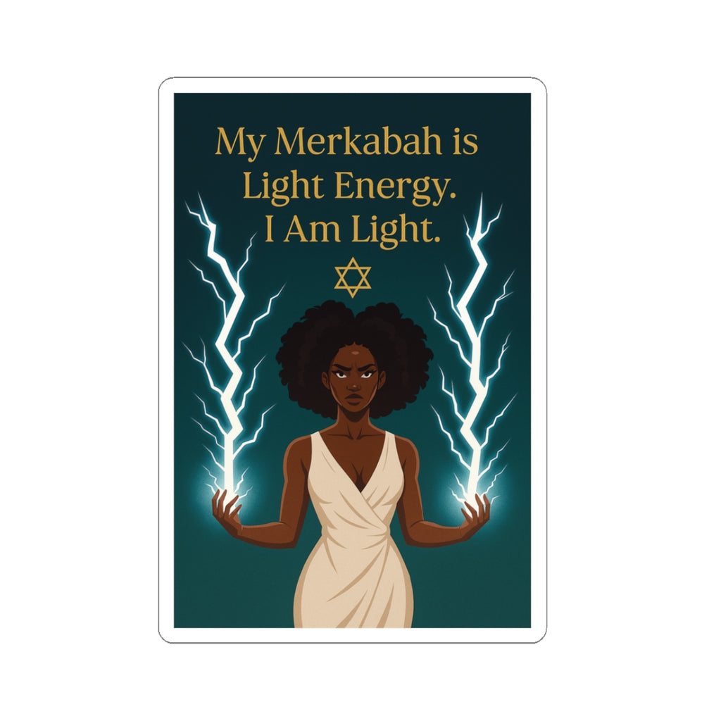 Empowering Light Energy Stickers, Spiritual Decor, Affirmation Gifts, Spirituality Stickers, Laptop Decals, Manifestation Decor