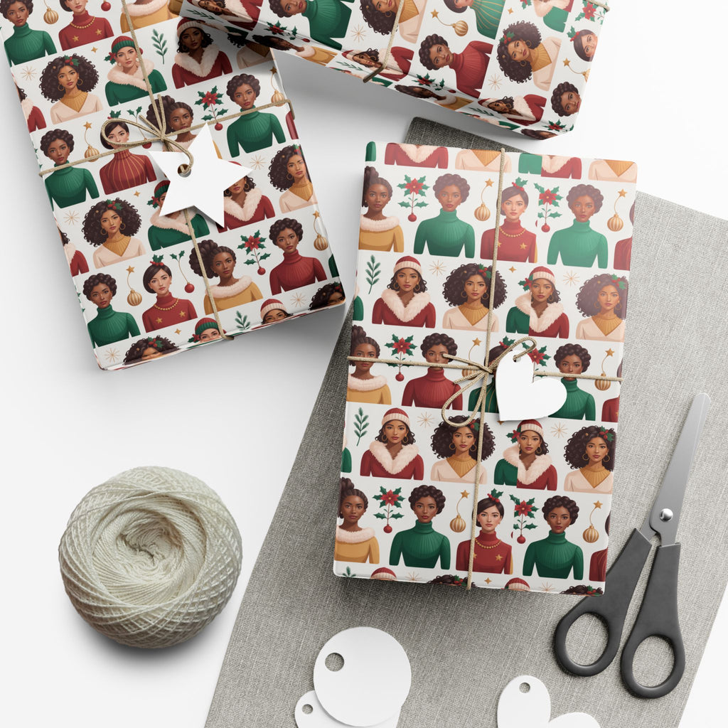 Festive Gift Wrap Paper for Holidays, Eco-Friendly Wrapping, Personalized Gift Wrap,Christmas, Birthdays, Artistic Wrapping Paper