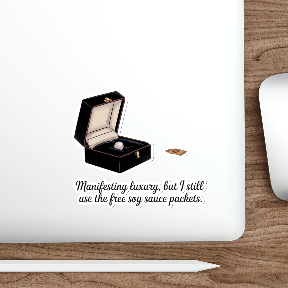 Manifesting Luxury Die-Cut Stickers - Perfect for Laptop, Journals & Decor
