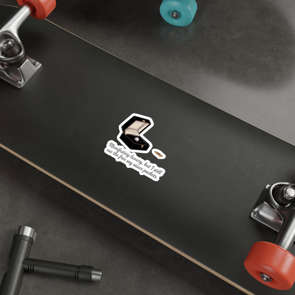 Manifesting Luxury Die-Cut Stickers - Perfect for Laptop, Journals & Decor