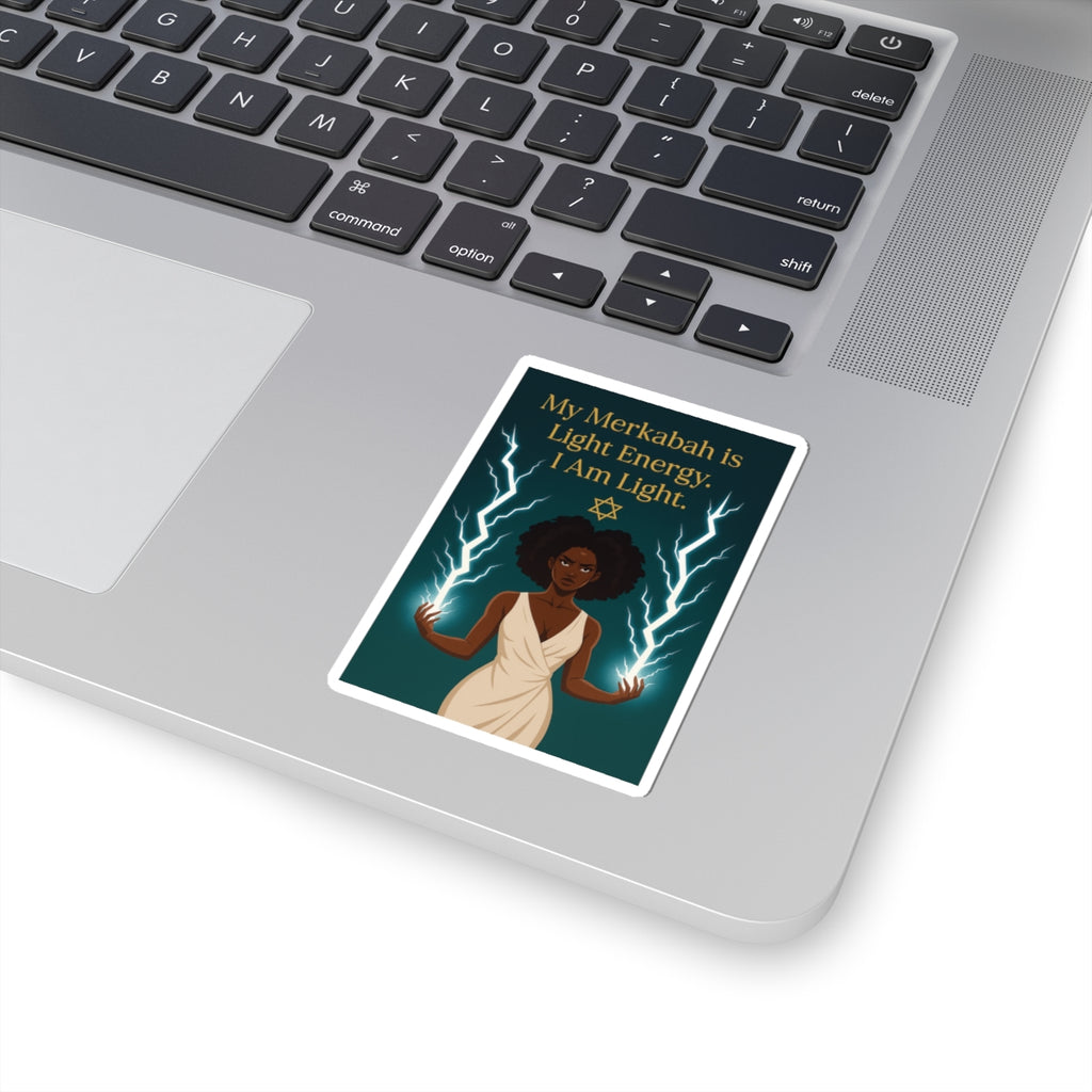 Empowering Light Energy Stickers, Spiritual Decor, Affirmation Gifts, Spirituality Stickers, Laptop Decals, Manifestation Decor