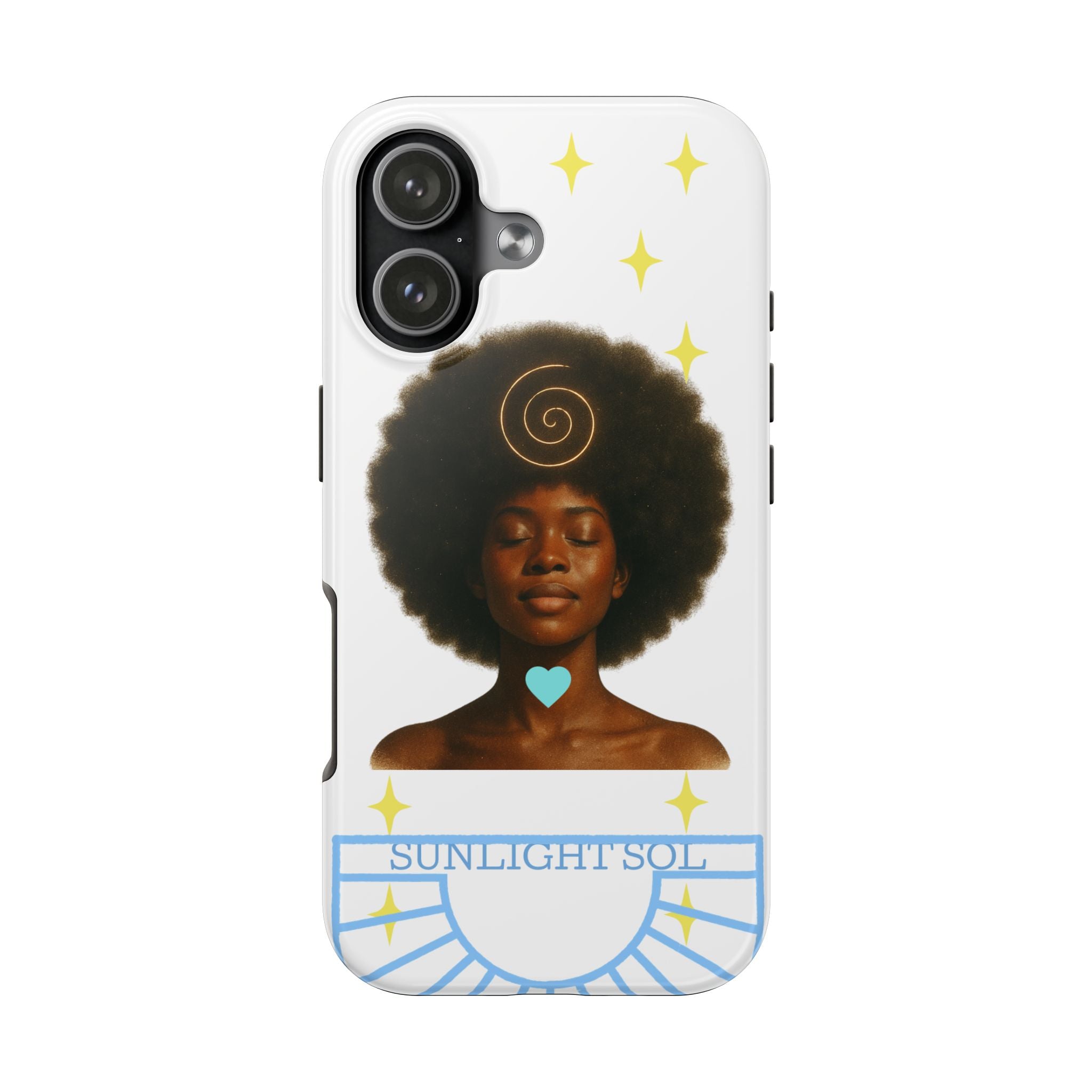 Sunlight Soul Tough Phone Cases | Vibrant Afro Art | Durable Protection | Unique Gifts for Her | Boho Aesthetic | Positive Vibes