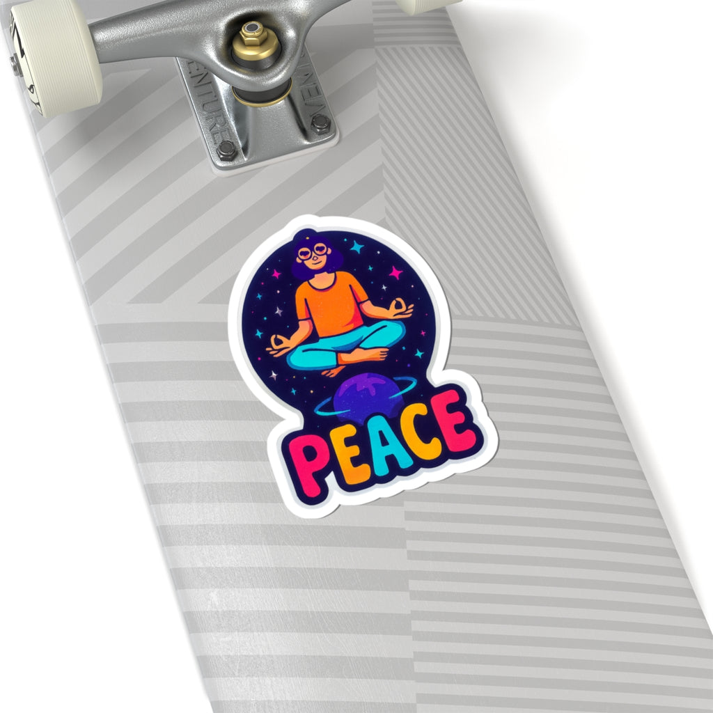 Vibrant Peace Meditation Stickers for Personal Expression
