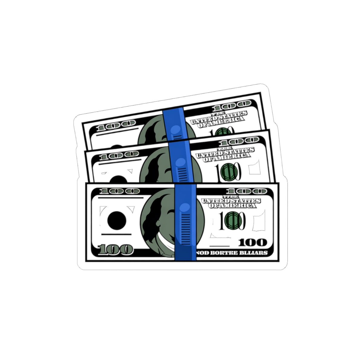 Money-Themed Kiss-Cut Stickers for Laptops, Notebooks, Gifts, Motivation, Party Favors, Financial Goals