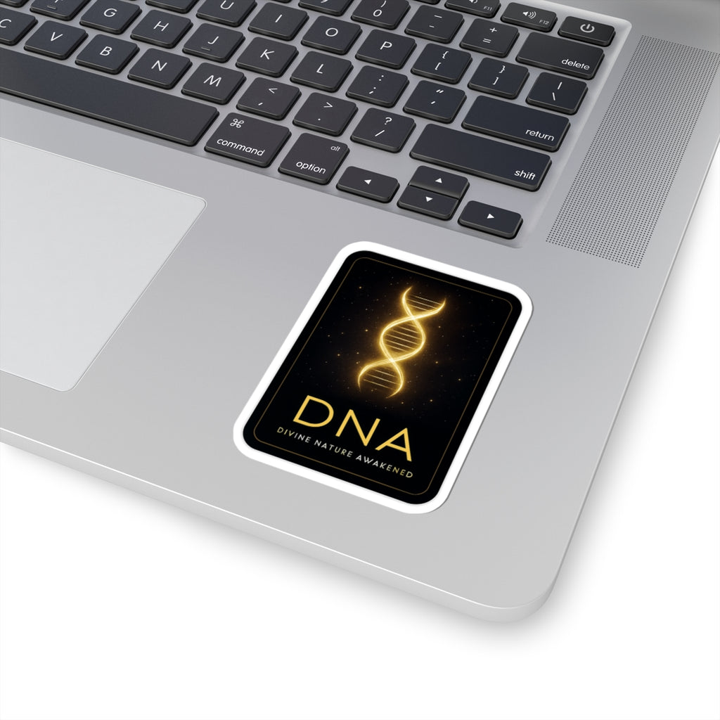 Divine Nature Awakened DNA Stickers - Inspirational Kiss-Cut Decals for Laptops & Journals