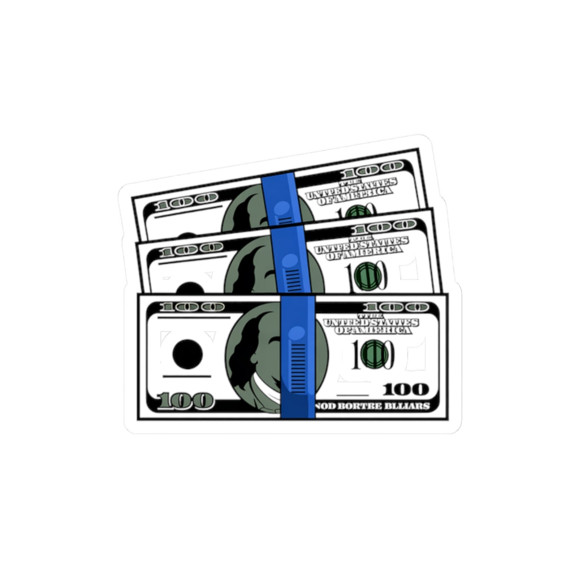 Money-Themed Kiss-Cut Stickers for Laptops, Notebooks, Gifts, Motivation, Party Favors, Financial Goals