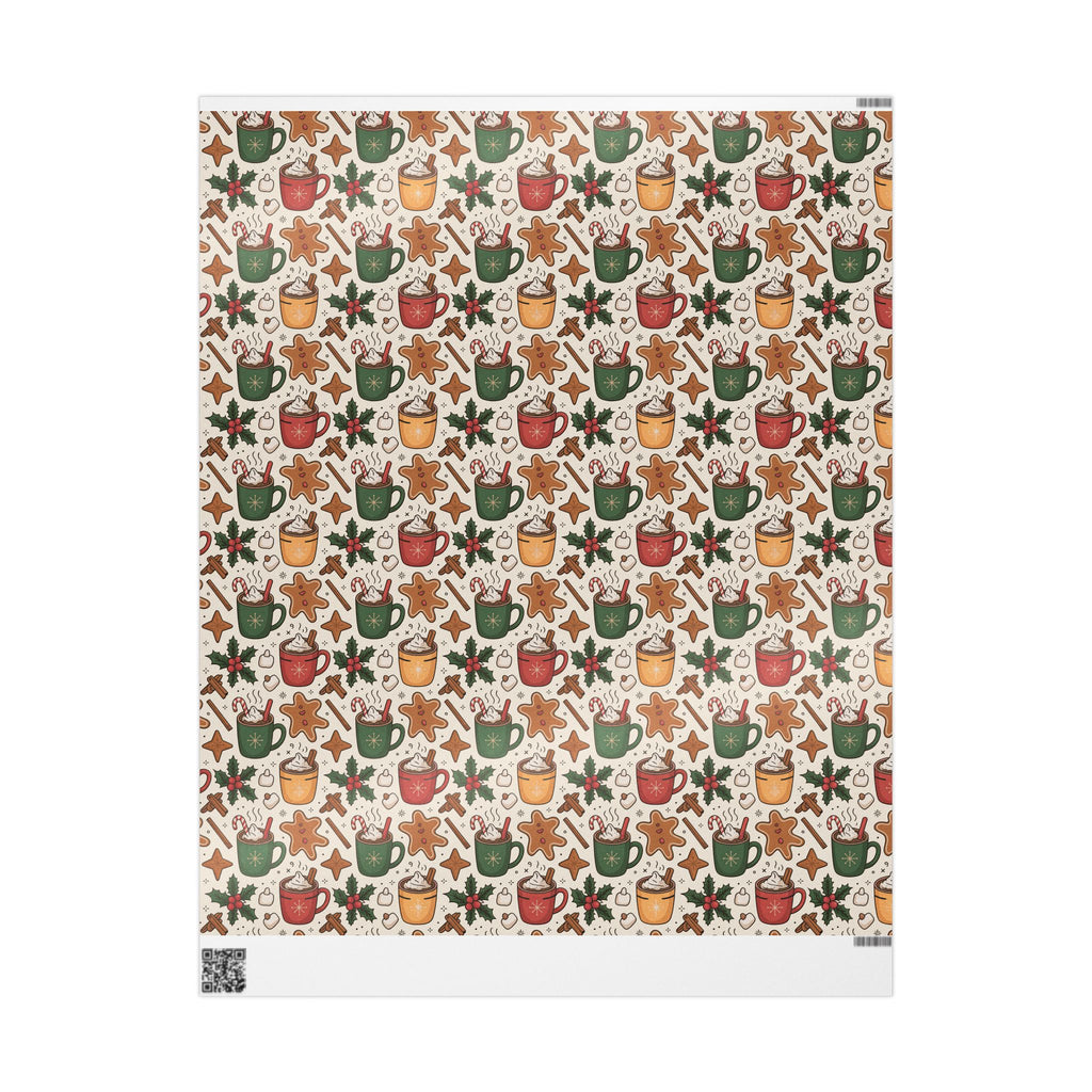 Christmas Themed Wrapping Paper - Festive Holiday Gift Wrap, Cute Wrapping Paper for Birthdays, Special Occasions, Eco-Friendly Options