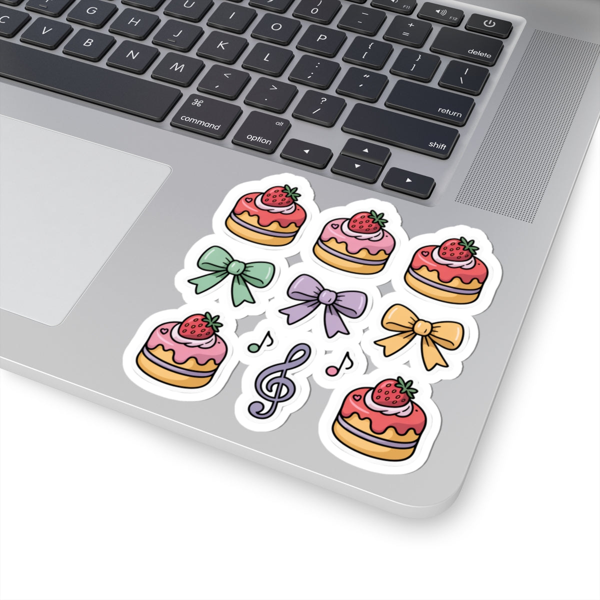 Sweet Treats Kiss-Cut Stickers | Cute Cake & Bow Decorative Stickers for Scrapbooking, Gifts, Journaling, Party Favors, and More