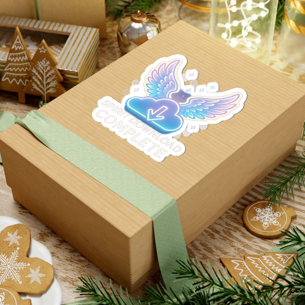 Inspirational Angel Wings Kiss-Cut Stickers - Spirit Download Complete