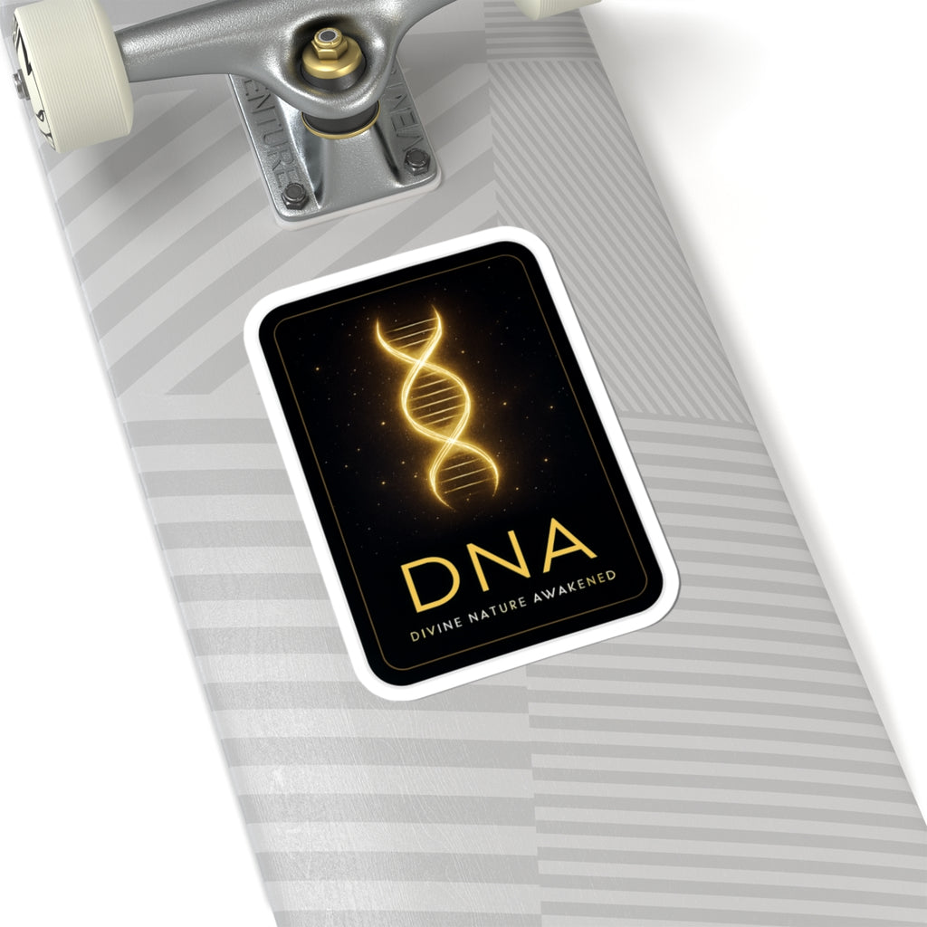Divine Nature Awakened DNA Stickers - Inspirational Kiss-Cut Decals for Laptops & Journals